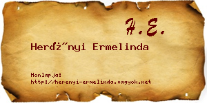 Herényi Ermelinda névjegykártya